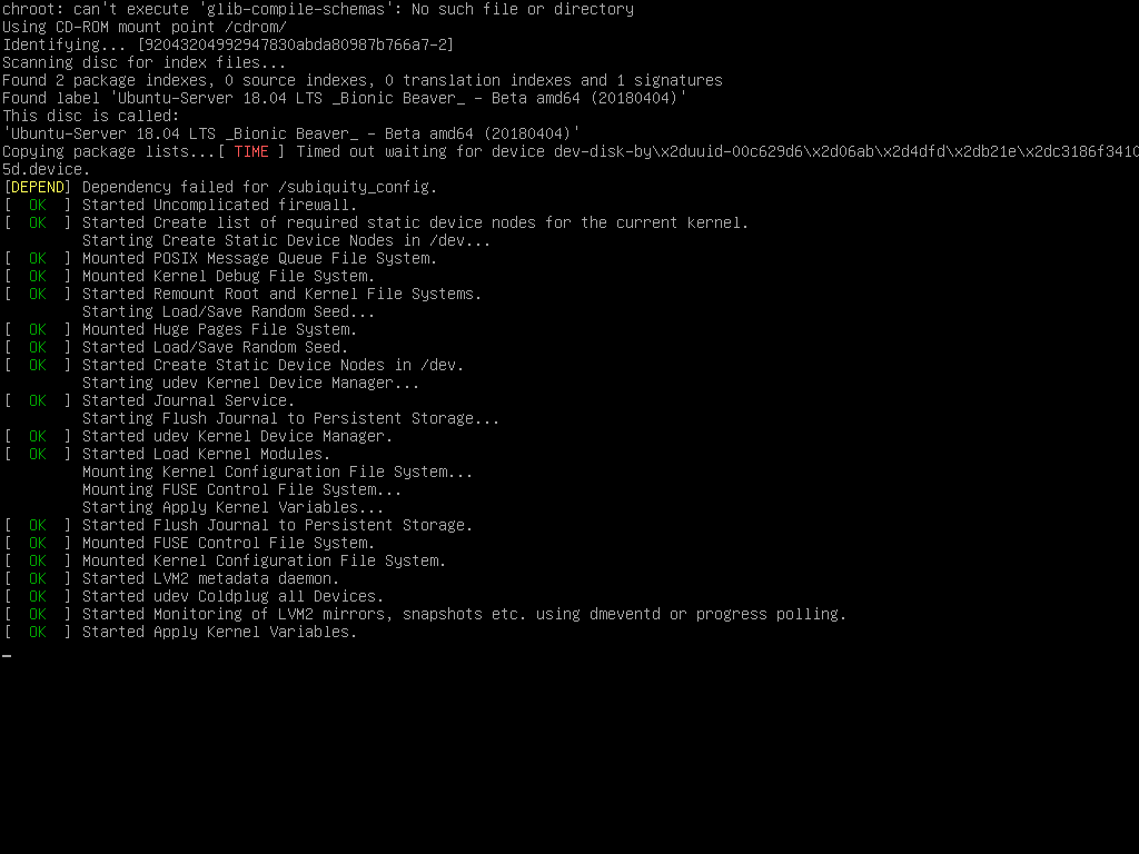 Ubuntu Server 26.04.1 på laptop i homelab